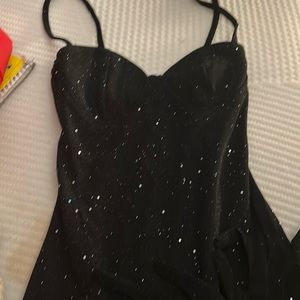Black mini cocktail dress